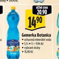 Albert Gemerka Botanica ochucená minerální voda nabídka