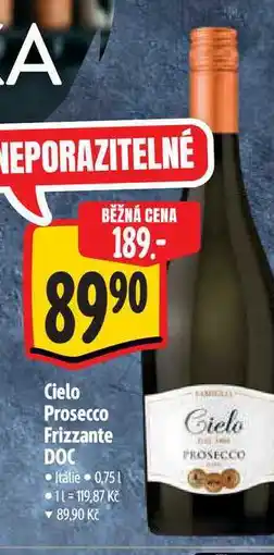 Albert Cielo Prosecco Frizzante DOC nabídka