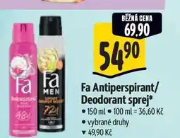 Albert Fa Antiperspirant/ Deodorant sprej nabídka