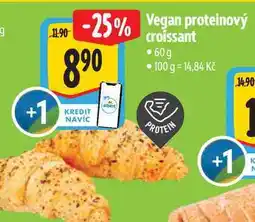 Albert Vegan proteinový croissant nabídka