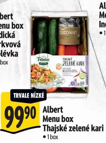 Albert Albert Menu box Thajské zelené kari 1 box nabídka