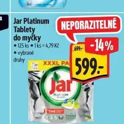 Albert Jar Platinum Tablety do myčky 125 ks nabídka