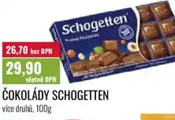 Ratio Čokolády schogetten nabídka