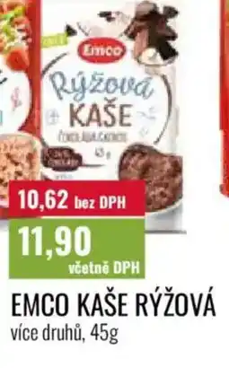 Ratio Emco kaše rýžová nabídka