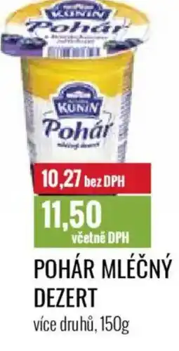 Ratio Pohár mléčný dezert nabídka