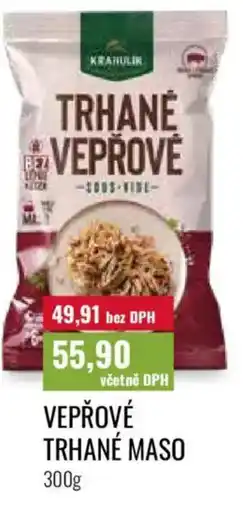 Ratio Vepřové trhané maso nabídka