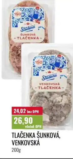Ratio Tlačenka šunková, venkovská nabídka