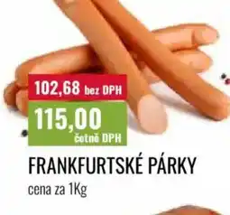Ratio Frankfurtské párky nabídka