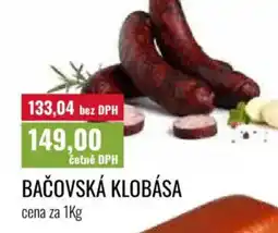 Ratio Bačovská klobása nabídka
