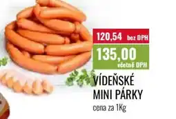Ratio Vídeňské mini párky nabídka