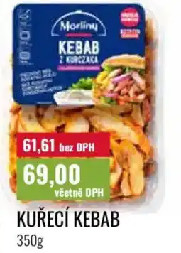 Ratio Kuřecí kebab nabídka
