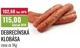 Ratio Debrecínská klobása nabídka