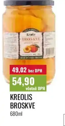 Ratio Kreolis broskve nabídka