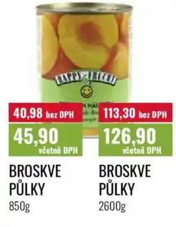 Ratio Broskve půlky nabídka