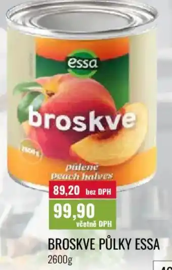 Ratio Broskve půlky Essa nabídka