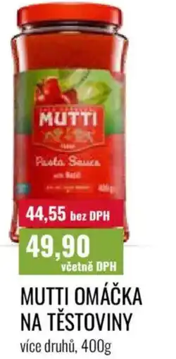 Ratio Mutti omáčka na těstoviny nabídka