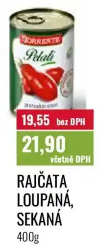 Ratio Rajčata loupaná, sekaná nabídka