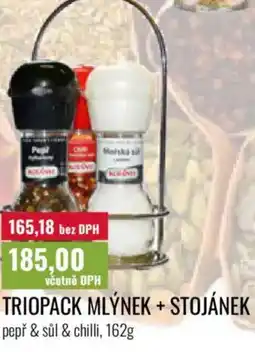 Ratio Triopack mlýnek + stojánek nabídka