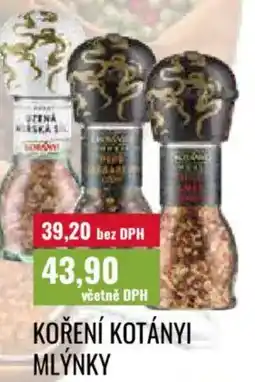 Ratio Koření kotányi mlýnky nabídka