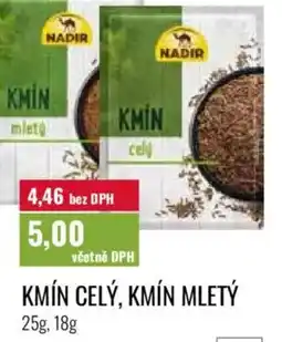 Ratio Nadir Kmín celý, kmín mletý nabídka