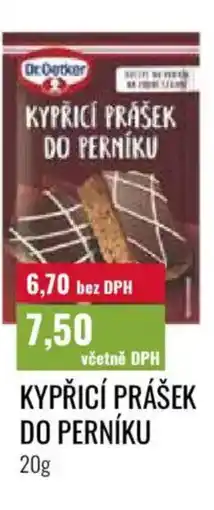 Ratio Dr.Oetker Kypřicí prášek do perníku nabídka