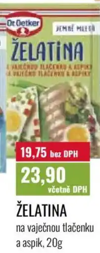 Ratio Dr.Oetker Želatina nabídka