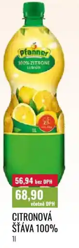 Ratio Citronová šťáva 100% nabídka