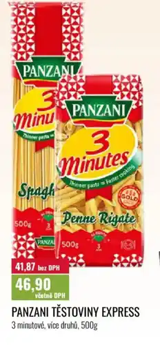 Ratio Panzani těstoviny express nabídka