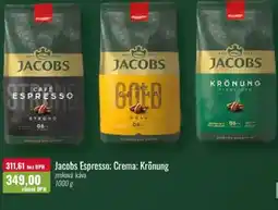 Ratio Jacobs Espresso; Crema; Krönung nabídka