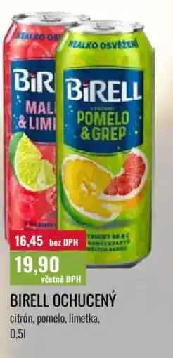 Ratio Birell ochucený citrón, pomelo, limetka nabídka