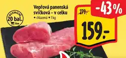 Albert Vepřová panenská svíčková - v celku nabídka