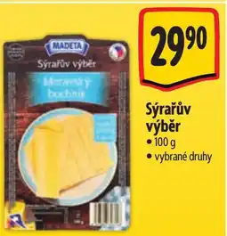 Albert Madeta Sýrařův výběr nabídka