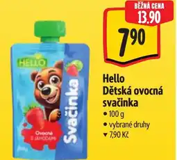 Albert Hello Dětská ovocná svačinka nabídka