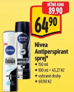 Albert Nivea Antiperspirant sprej nabídka