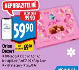 Albert Orion Dezert nabídka