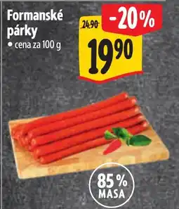 Albert Formanské párky nabídka