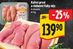 Albert Kuřecí prsní a stehenní řízky mix nabídka