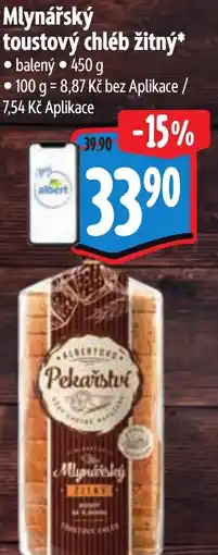 Albert Mlynářský toustový chléb žitný nabídka