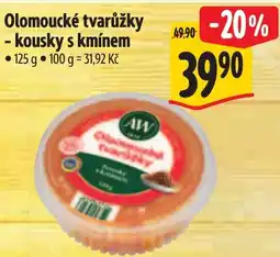 Albert Olomoucké tvarůžky - kousky s kmínem nabídka