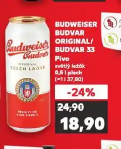 Kaufland Pivo budvar 33 nabídka