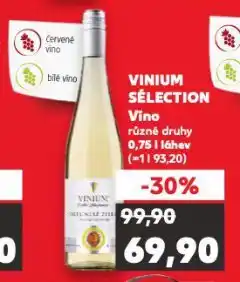 Kaufland Vinium sélection nabídka