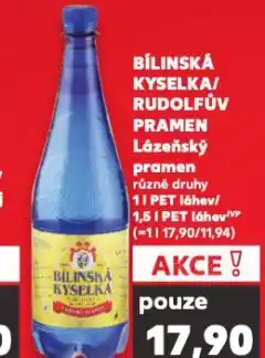 Kaufland Bílinská kyselka nabídka