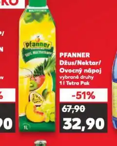 Kaufland Pfanner džus nabídka