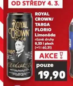 Kaufland Royal crown cola nabídka