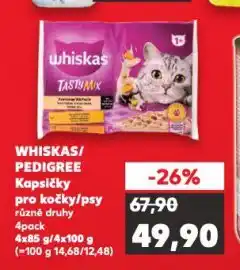 Kaufland Whiskas kapsičky pro kočky nabídka