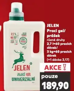 Kaufland Jelen prací gel nabídka