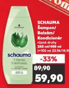 Kaufland Schauma šampon nabídka