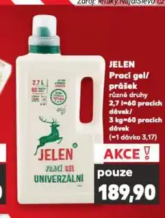 Kaufland Jelen prací prášek nabídka