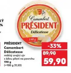 Kaufland Président camembert nabídka