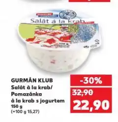 Kaufland Gurmán klub pomazánka á la krab s jogurtem nabídka